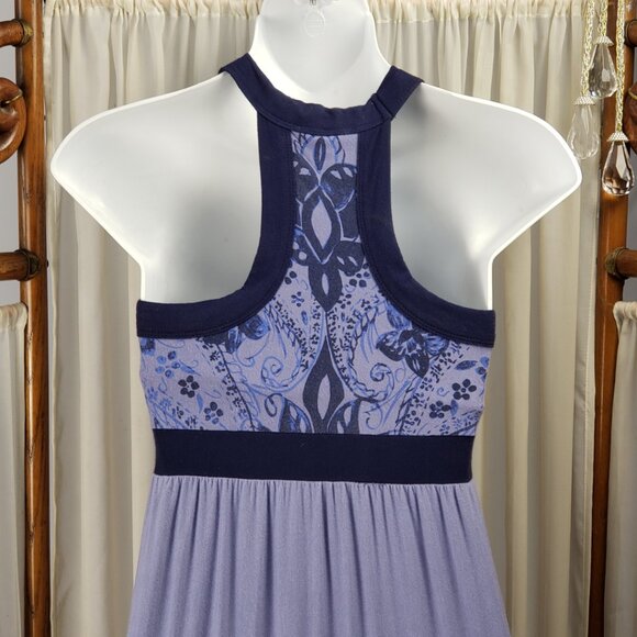 Athleta XSP Lavender/blue Max Dress Womens Racerback Stretch Sleeveless Bra - Picture 5 of 14